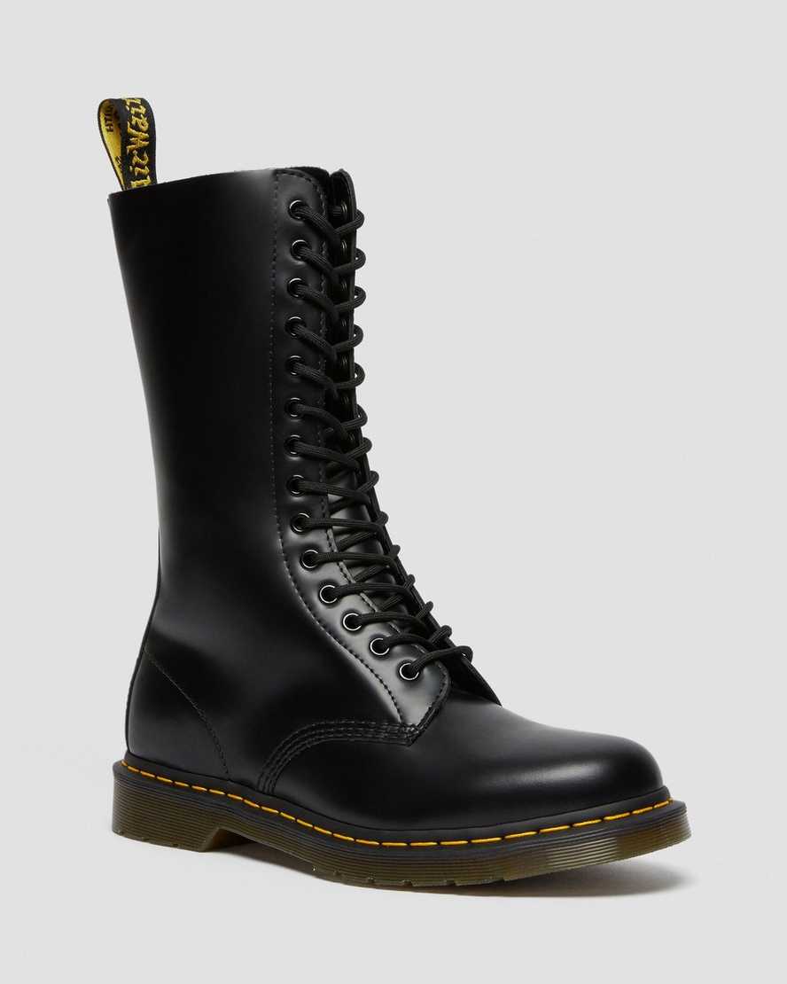 Dr. Martens 1914 Smooth Deri Tall Kadın Uzun Çizme - Bot Siyah |EQYWJ8425|